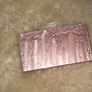Pink Acrylic Clutch